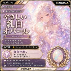 やさしい乳白オパール