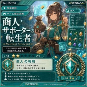 商人・サポーターの転生者