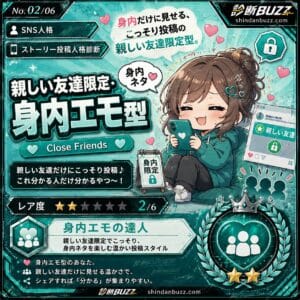 親しい友達限定・身内エモ型