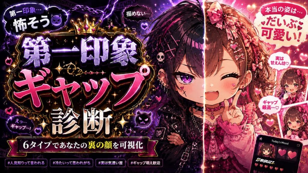 あなたの第一印象ギャップ診断