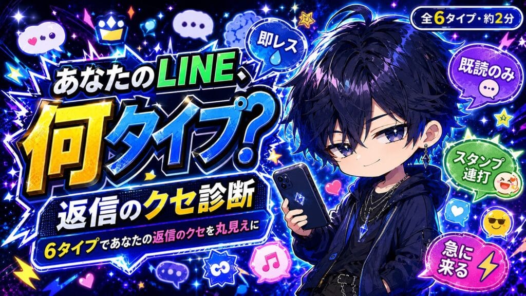 返信のクセ診断 あなたのLINE、何タイプ?