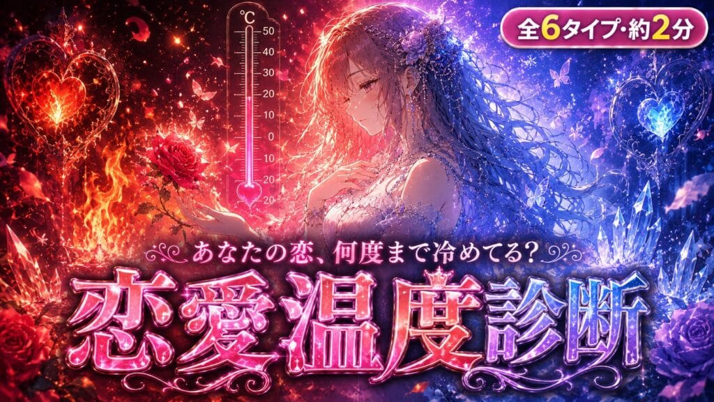 あなたの恋、何度まで冷めてる?恋愛温度診断