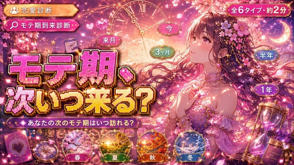 あなたのモテ期、次いつ来る?モテ期到来診断