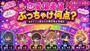 あなたの恋愛偏差値、ぶっちゃけ何点?
