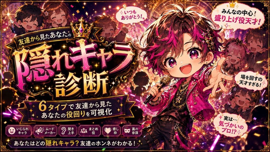 友達から見たあなたの隠れキャラ診断