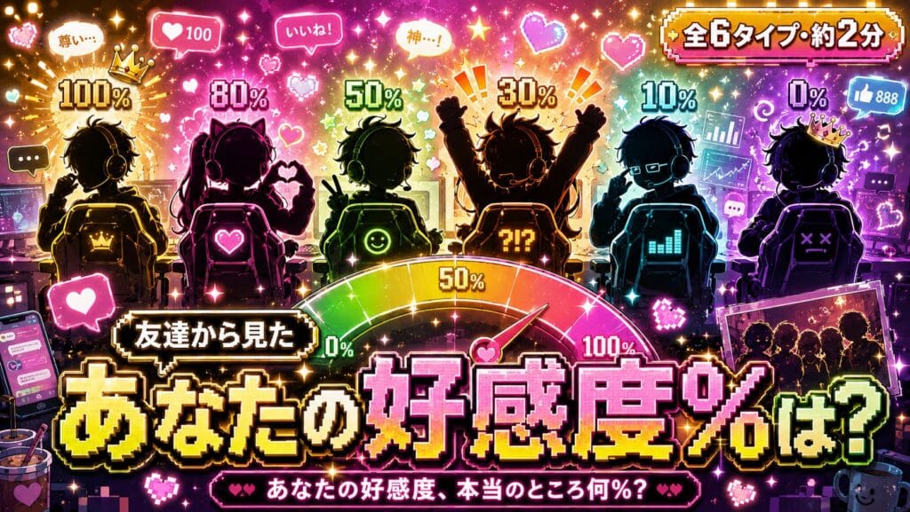 友達から見たあなたの好感度%診断 あなたの好感度、本当のところ何%?