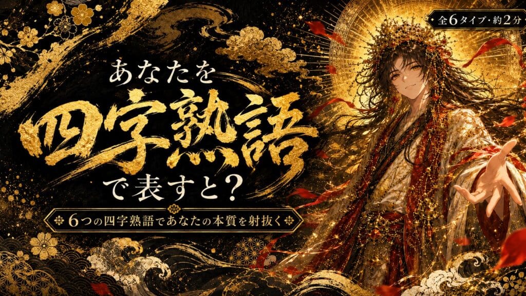 あなたを四字熟語で表すと?