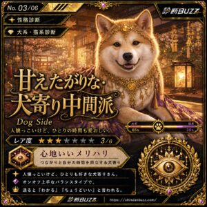 甘えたがりな・犬寄り中間派