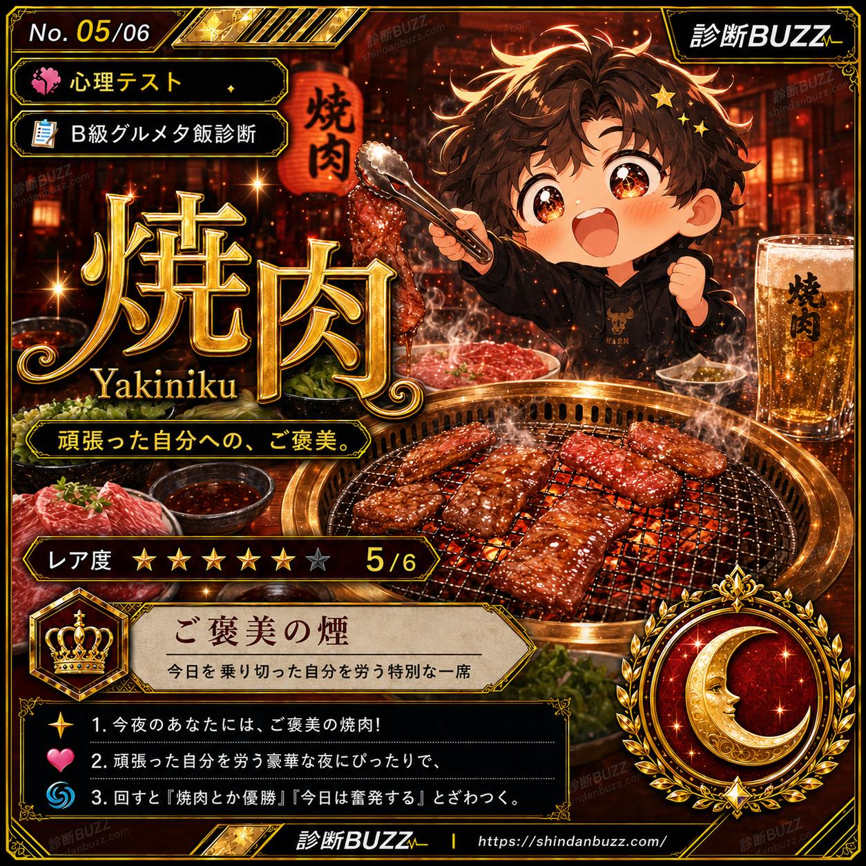 焼肉 - B級グルメ夕飯診断 今夜のあなたのメシは?