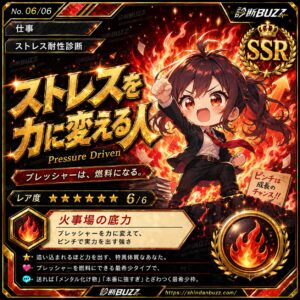 ストレスを力に変える人