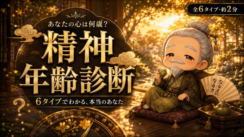 精神年齢診断 あなたの心は何歳?