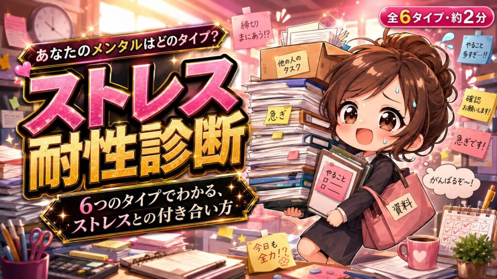 ストレス耐性診断 あなたのメンタルはどのタイプ？