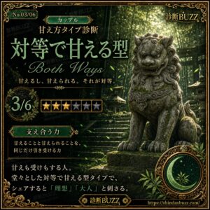 対等で甘える型
