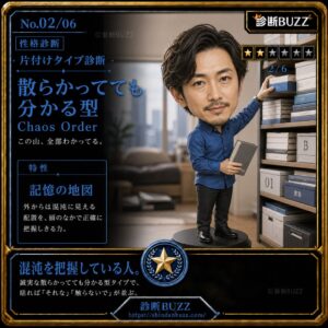 散らかってても分かる型