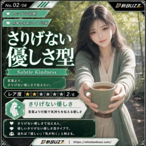 さりげない優しさ型