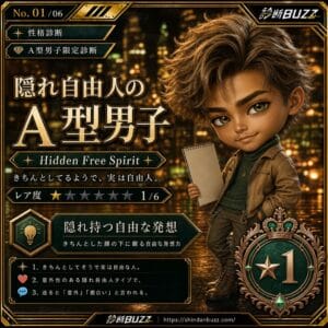 隠れ自由人のA型男子
