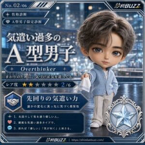 気遣い過多のA型男子