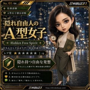 隠れ自由人のA型女子