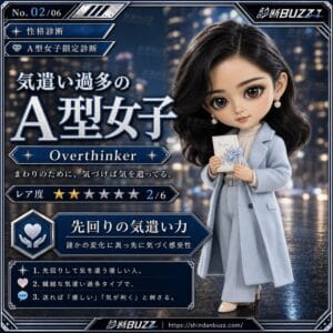 気遣い過多のA型女子