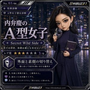 内弁慶のA型女子