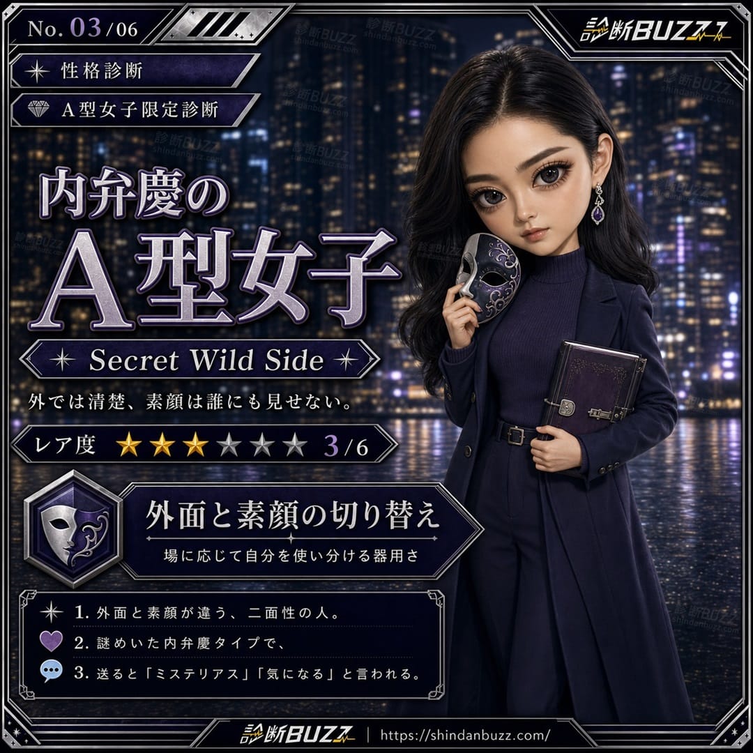内弁慶のA型女子 - A型女子限定診断 あなたはA型女子の中で何タイプ？
