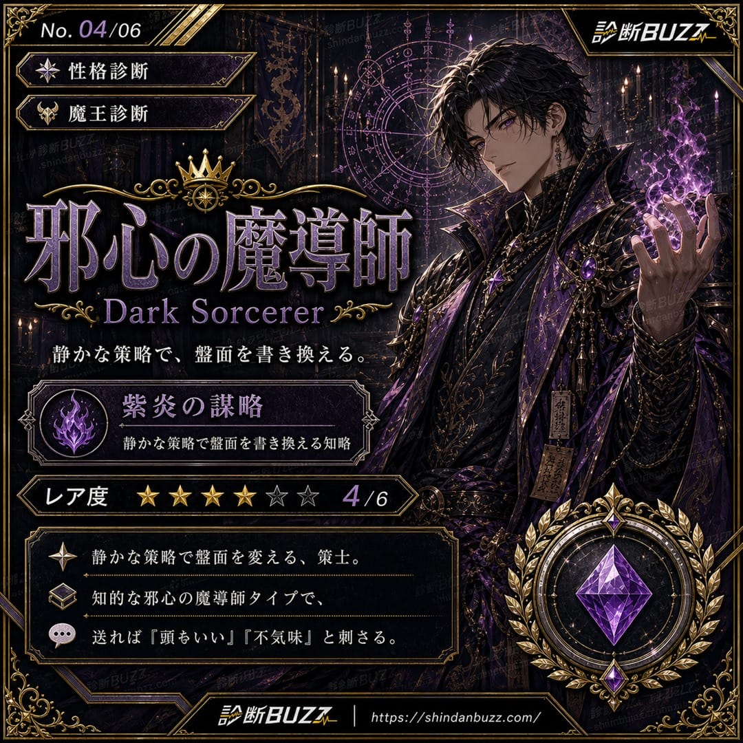 邪心の魔導師 - 魔王診断 あなたを魔王に例えると？