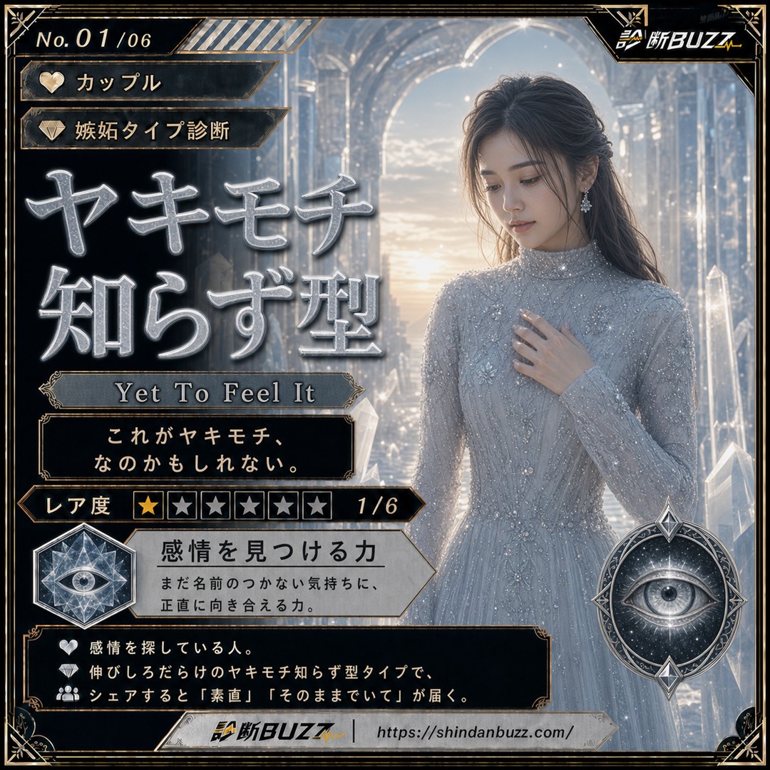 ヤキモチ知らず型 - 嫉妬タイプ診断 あなたのヤキモチはどんな形？