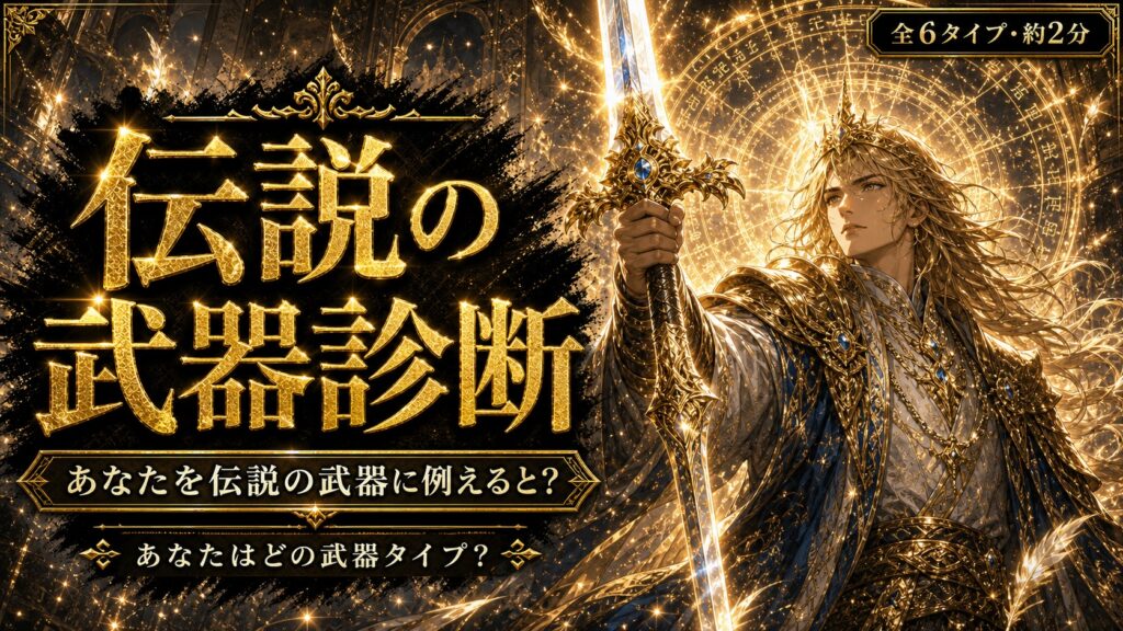 伝説の武器診断 あなたを伝説の武器に例えると？