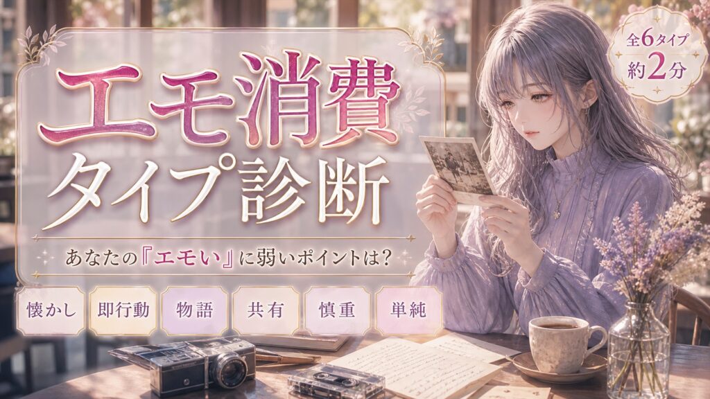 エモ消費タイプ診断 あなたの「エモい」に弱いポイントは？