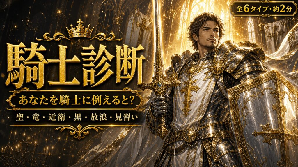 騎士診断 あなたを騎士に例えると？