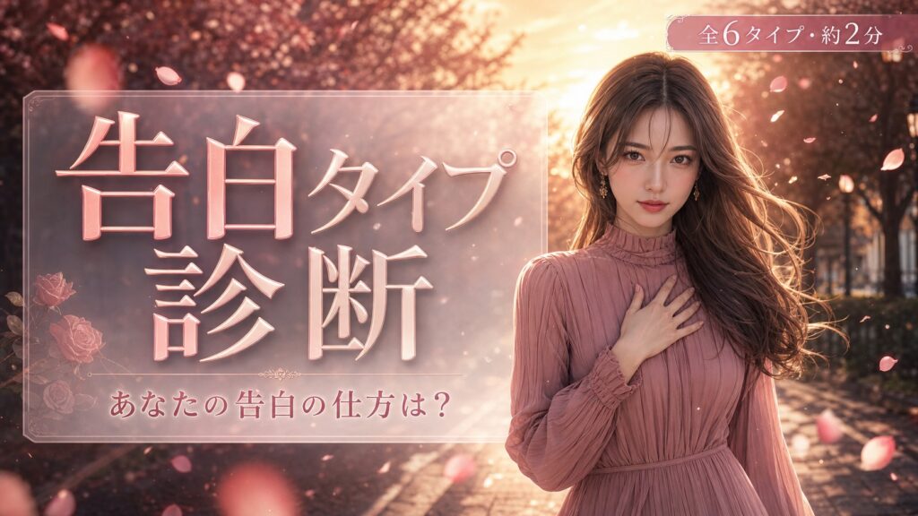 告白タイプ診断 あなたの告白の仕方は？
