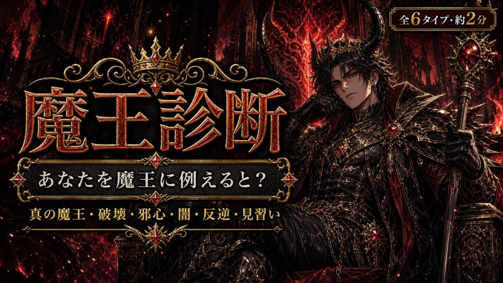 魔王診断 あなたを魔王に例えると？